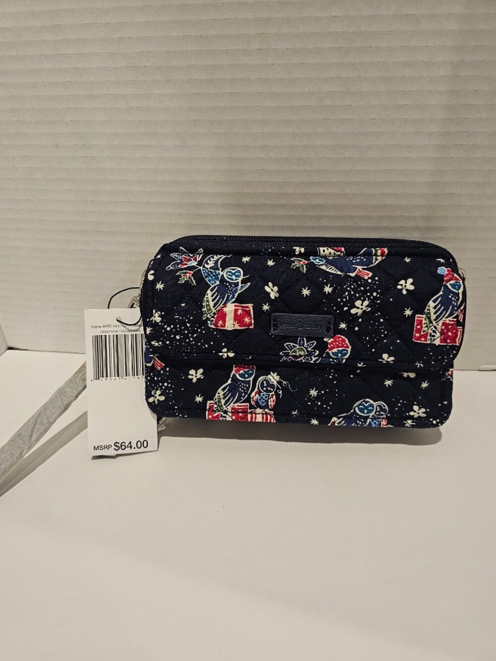 NWT Vera Bradley Iconic RFID All in One Crossbody Holiday Owls Wristlet Wallet - Picture 10 of 10